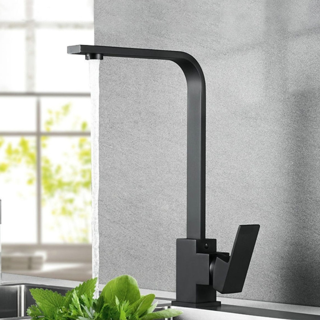 HS002_(Black) Kitchen Tap_(Black)