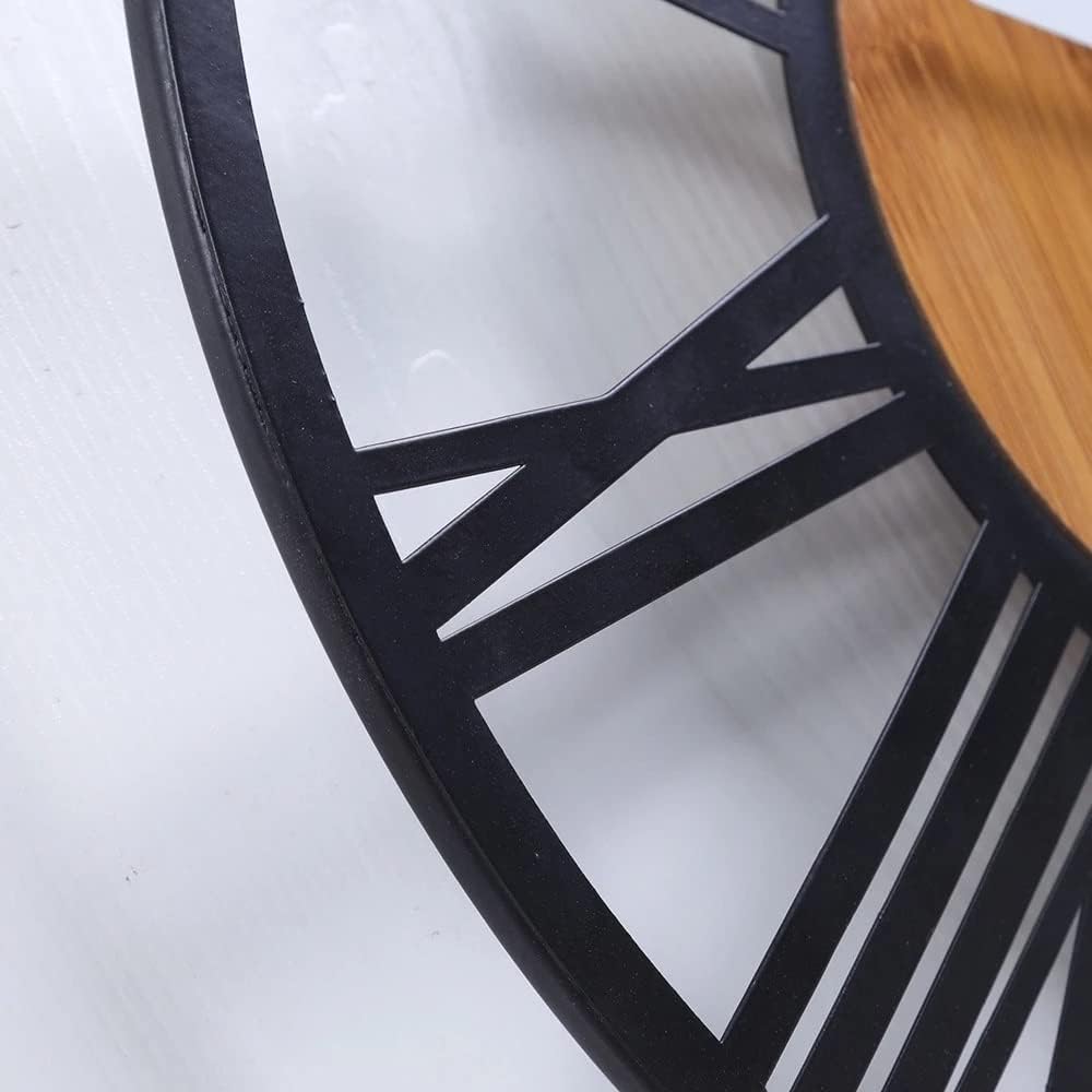 YX2051 - Modern Iron Wooden Wall Clock