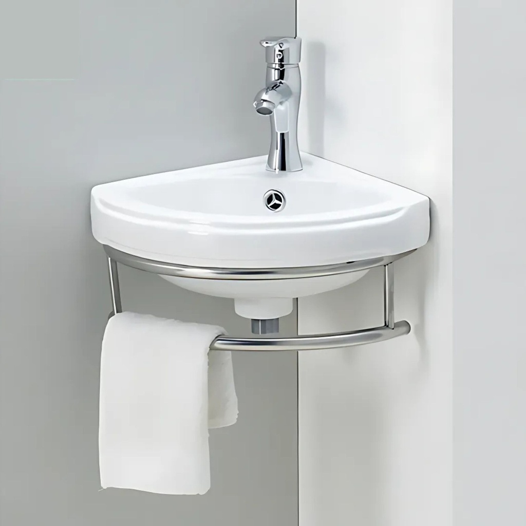 WB162 Wall Mounted Corner Wash Basin