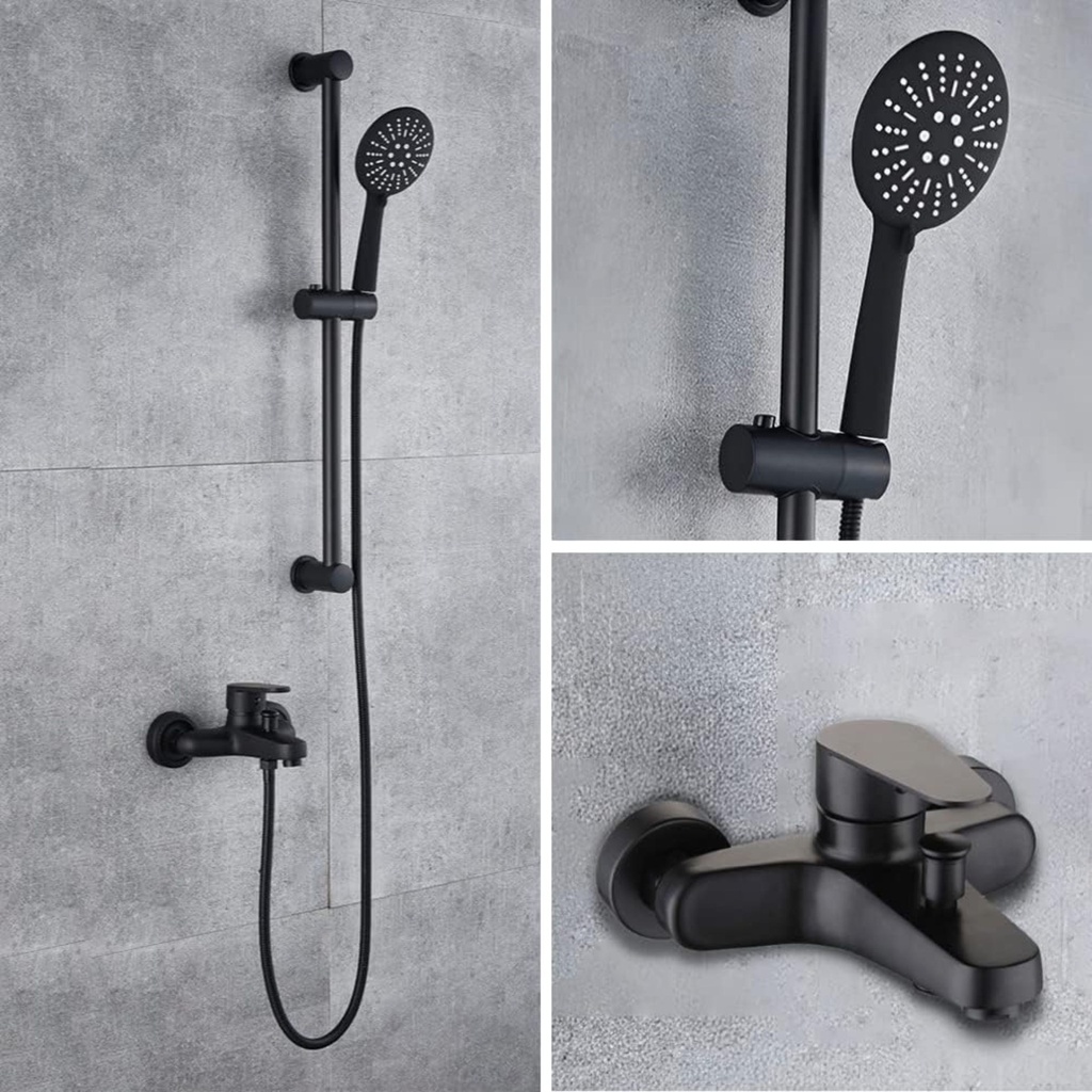 HS011 - Matte Black Mixer Shower Tap