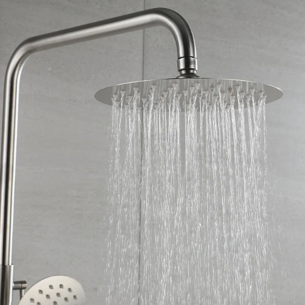 QH-LY013 - Brushed Steel Finish Mixer Shower Tap