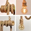 XL8032 - Four Heads Hemp Rope Pendant Lamp