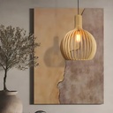 AQ21 - Nordic Wooden Birdcage Pendant Lamp