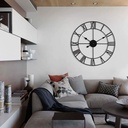 A93 - Black Roman Numbers Wall Clock