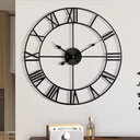 A93 - Black Roman Numbers Wall Clock