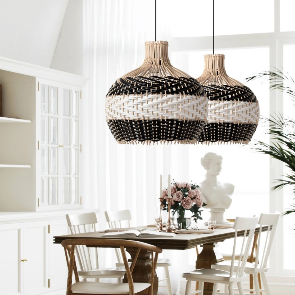 XL913 - Woven Rattan Pendant Lamp