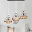 XL8005-3 - Diamond Wire Frame Pendant Light