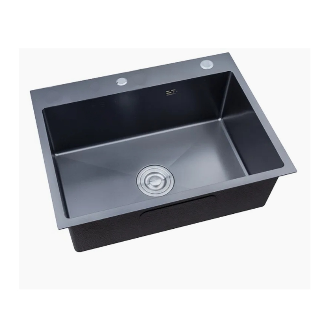 6845 BK - Nano Black Single Bowl Kitchen Sink