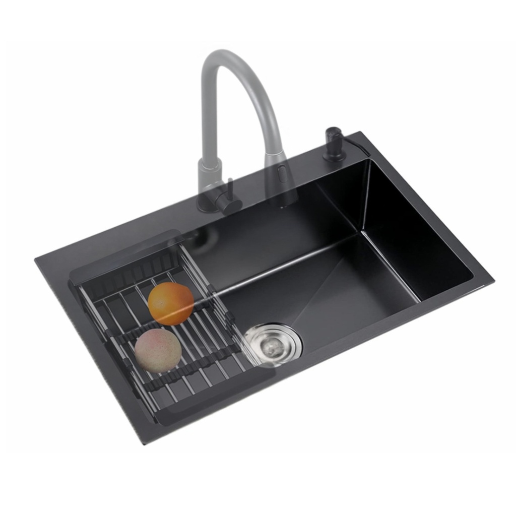 7843 BK - Nano Black Single Bowl Kitchen Sink