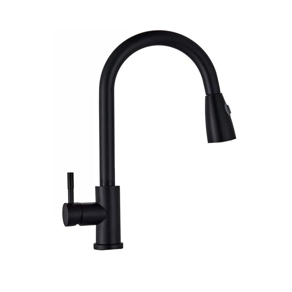 HS003 - Matte Black Pull Out Kitchen Tap