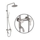 QH-LY004 - Brushed Steel Finish Mixer Shower Tap