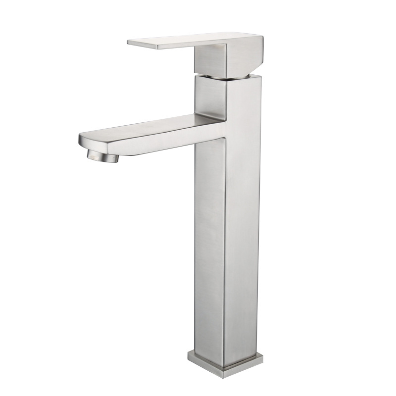 QH-MP010 - Brushed Steel Finish Tall Mixer Tap