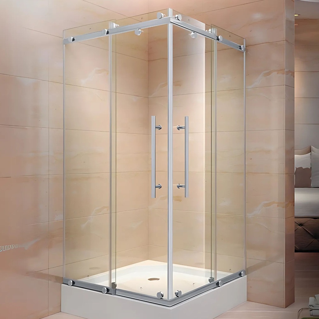 TNS003 - Tempered Glass Sliding Doors Shower Enclosure