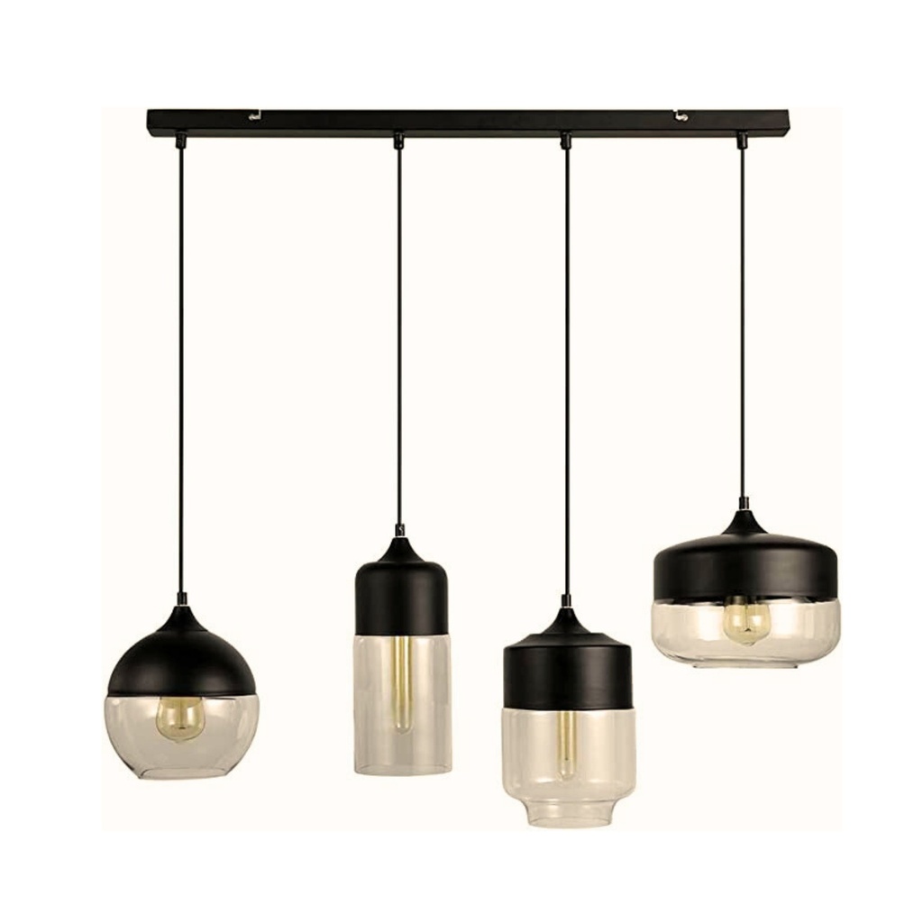 XL3004-4 - Geometric Glass Pendant Lamp