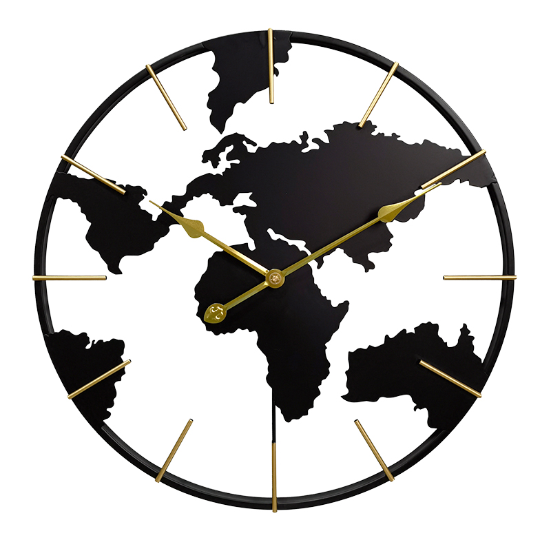 0818 - World Map Wall Clock