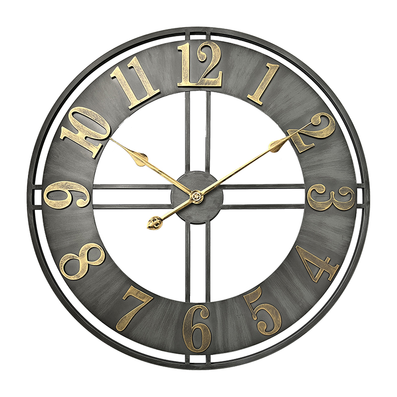 YX8850 - Industrial Metal Wall Clock