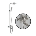 QH-LY005 - Brush Steel Finish Mixer Shower Tap